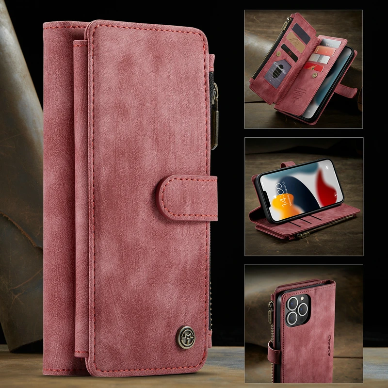 CaseMe Phone 12 Case For iPhone 12 11 Mini Xs Xr Xs Max 7 8 6S Plus Zipper Leather Wallet Stand Cover For iPhone 12 Pro Max Case
CaseMe Phone 12 Case For iPhone 12 11 Mini Xs Xr Xs Max 7 8 6S Plus Zipper Leather Wallet Stand Cover For iPhone 12 Pro Max Case