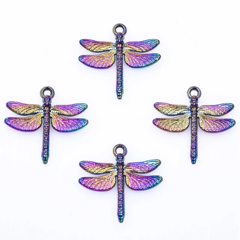 10pcs/Lot Rainbow Color Dragonfly Insect Double Wings Animal Charms Zinc Alloy Pendant For Keychain Making Supplies Wholesale
10pcs/Lot Rainbow Color Dragonfly Insect Double Wings Animal Charms Zinc Alloy Pendant For Keychain Making Supplies Wholesale