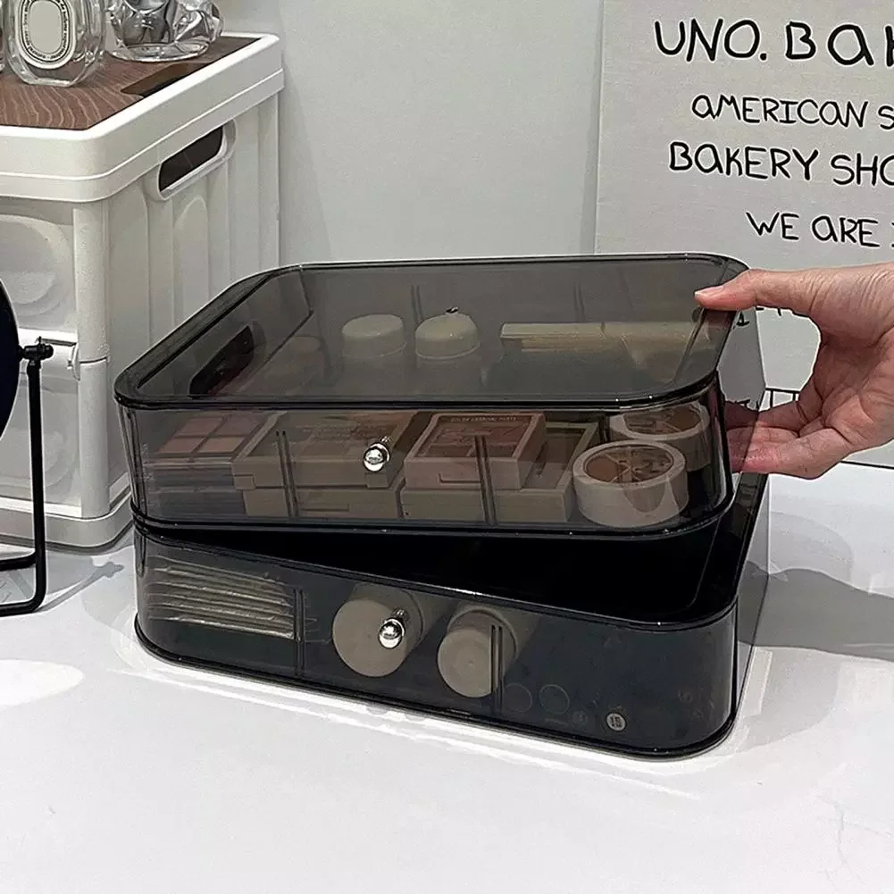 Sundries Storage Box Useful Dustproof Stackable Makeup Products Jewelry Sundries Storage Box for Household
Sundries Storage Box Useful Dustproof Stackable Makeup Products Jewelry Sundries Storage Box for Household