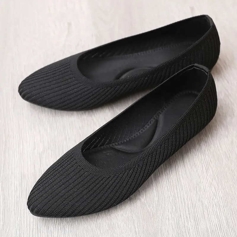 Shallow Stretch Fabric Ballet Flats Slip on Mesh Loafers Knitted Boat Shoes Women Breathable Walk Zapatos De Mujer Q07
Shallow Stretch Fabric Ballet Flats Slip on Mesh Loafers Knitted Boat Shoes Women Breathable Walk Zapatos De Mujer Q07