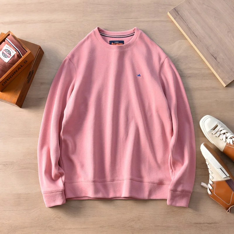 Однотонная удобная эластичная трикотажная хлопковая цветная Толстовка мужской Простой повседневный Свободный пуловер в японском стиле
Однотонная удобная эластичная трикотажная хлопковая цветная Толстовка мужской Простой повседневный Свободный пуловер в японском стиле