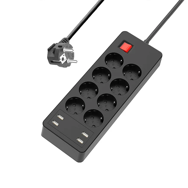 Удлинитель электрический с 4/6/8 розетками переменного тока и USB-адаптером, 1,5 м
Удлинитель электрический с 4/6/8 розетками переменного тока и USB-адаптером, 1,5 м