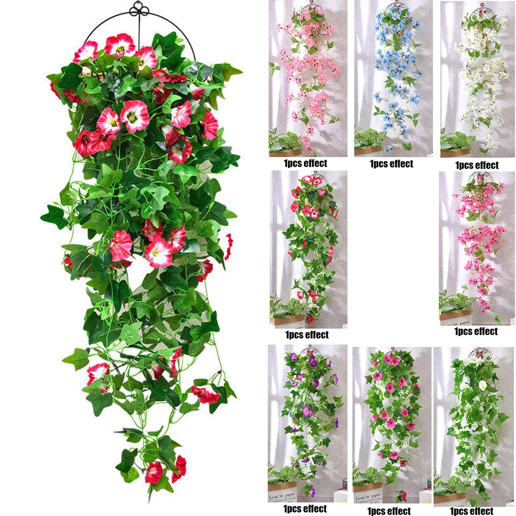 1PC Artificial Fake Flowers Silk Hanging Vine Plant Indoor Outdoor Garden Decoration Festive Party Supplies
1PC Artificial Fake Flowers Silk Hanging Vine Plant Indoor Outdoor Garden Decoration Festive Party Supplies