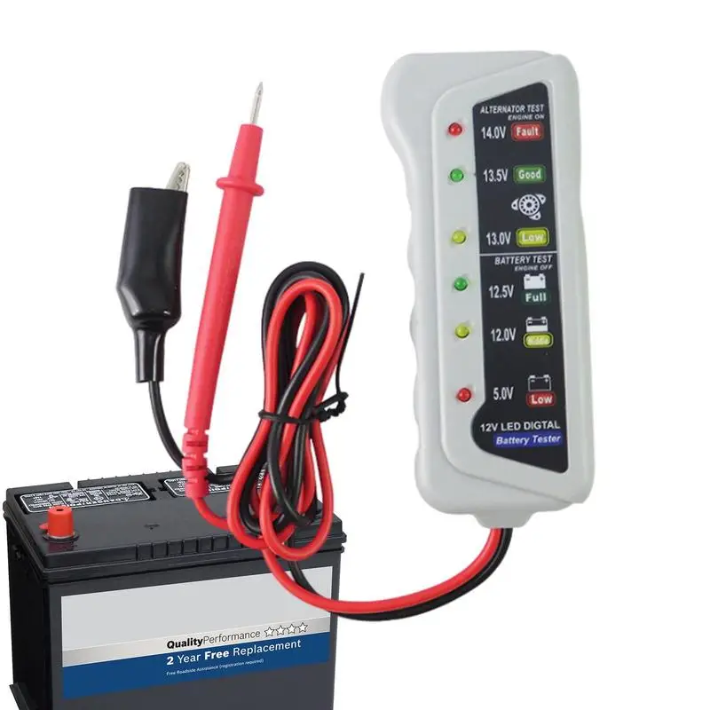 6V 12V Universal Car Motorcycle Tester Fault Detector Battery Tester Digital Alternator Tester Car Diagnostic Tool Auto Repair
6V 12V Universal Car Motorcycle Tester Fault Detector Battery Tester Digital Alternator Tester Car Diagnostic Tool Auto Repair
