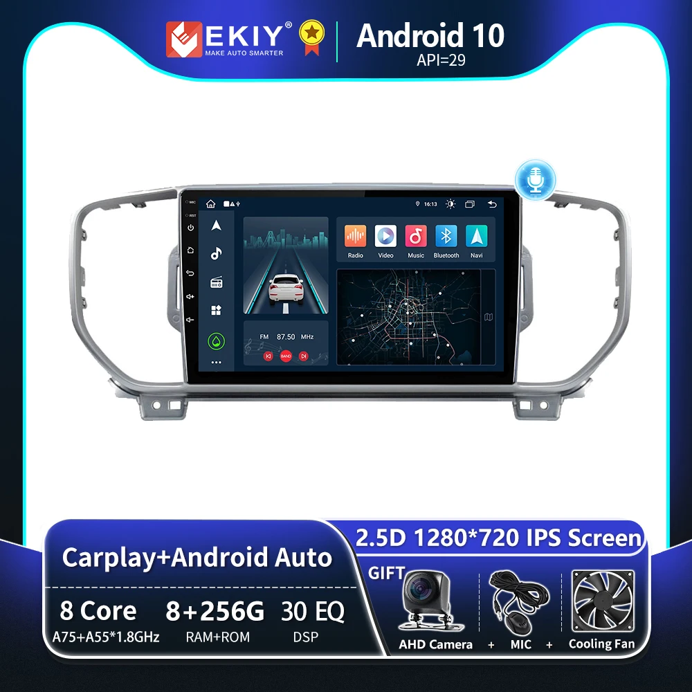 EKIY T8 Android 10 автомобильный радиоприемник для KIA Sportage 4 2016 2017 2018 KX5 стерео Мультимедийный видеоплеер навигация GPS 2din Carplay HU 
EKIY T8 Android 10 автомобильный радиоприемник для KIA Sportage 4 2016 2017 2018 KX5 стерео Мультимедийный видеоплеер навигация GPS 2din Carplay HU