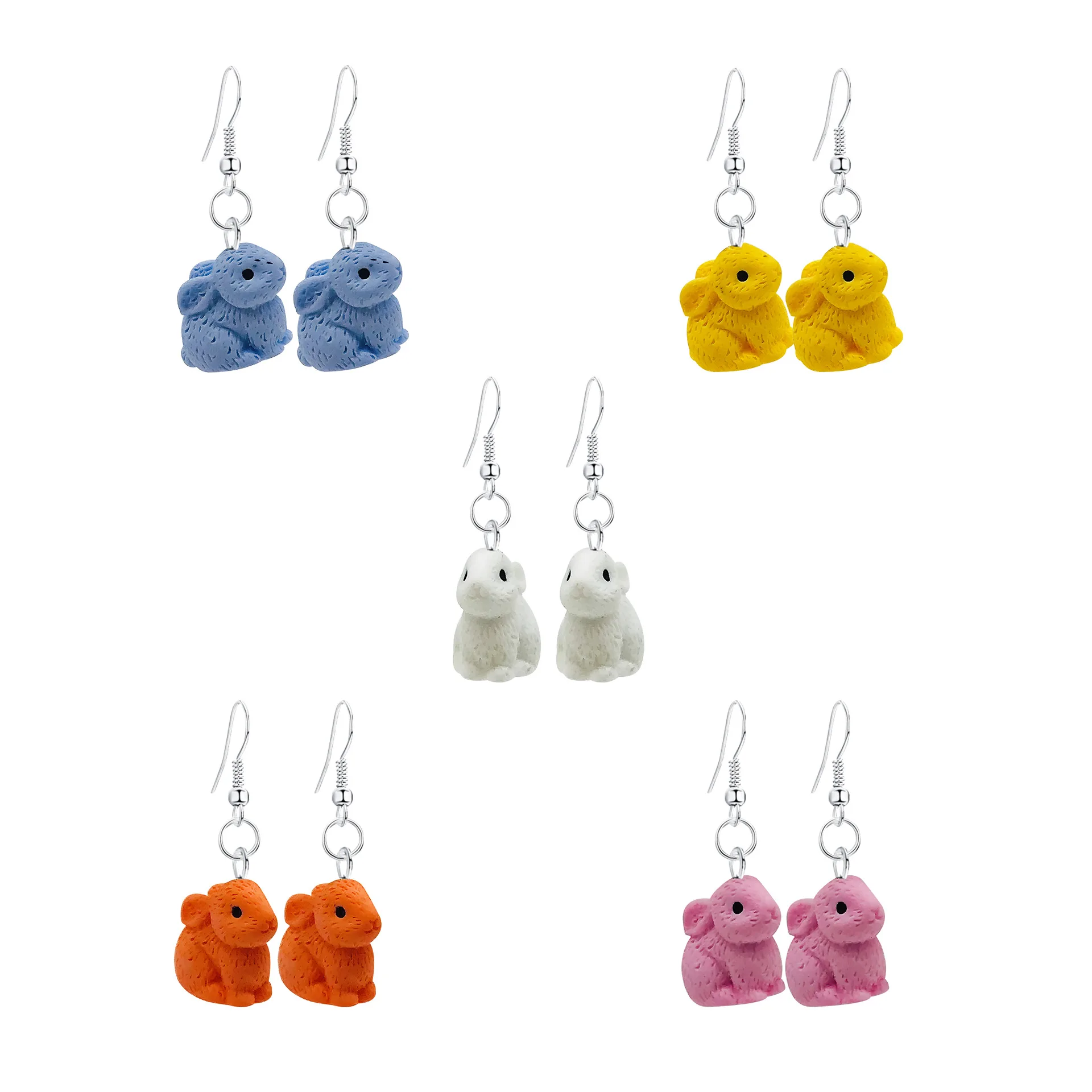 Cute Cartoon Animal Earrings Creative Soft Cute Rabbit Personality Student Earrings Women Jewelry Gift
Cute Cartoon Animal Earrings Creative Soft Cute Rabbit Personality Student Earrings Women Jewelry Gift