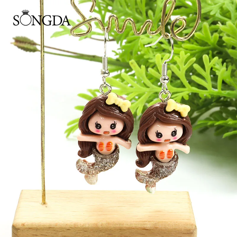 Fashion Cartoon Cute Mermaids Drop Earrings Colourful Fairy Tales Resin Pendans Earrings Summer Women Trendy Party Jewelry Gifts
Fashion Cartoon Cute Mermaids Drop Earrings Colourful Fairy Tales Resin Pendans Earrings Summer Women Trendy Party Jewelry Gifts
