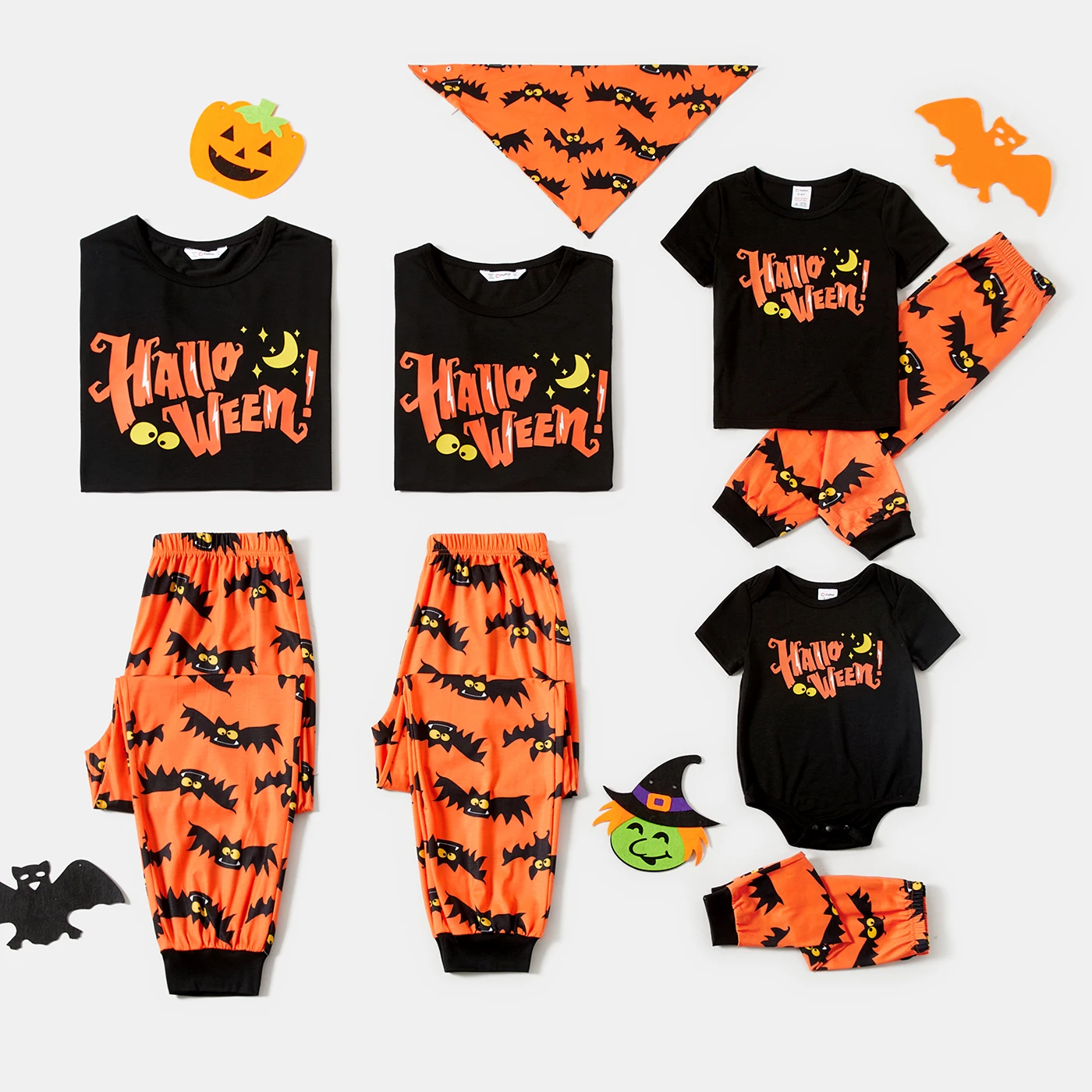 PatPat Halloween Family Matching Letter & Bat Print Short-sleeve Pajamas Sets (Flame Resistant)
PatPat Halloween Family Matching Letter & Bat Print Short-sleeve Pajamas Sets (Flame Resistant)