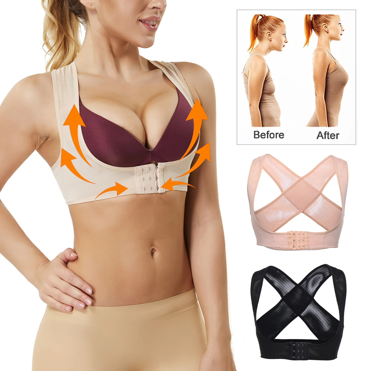 Women's Back Support Upper Arm Compression Shaper Post Surgery Slimmer Sleeveless Posture Corrector Tops
Women's Back Support Upper Arm Compression Shaper Post Surgery Slimmer Sleeveless Posture Corrector Tops