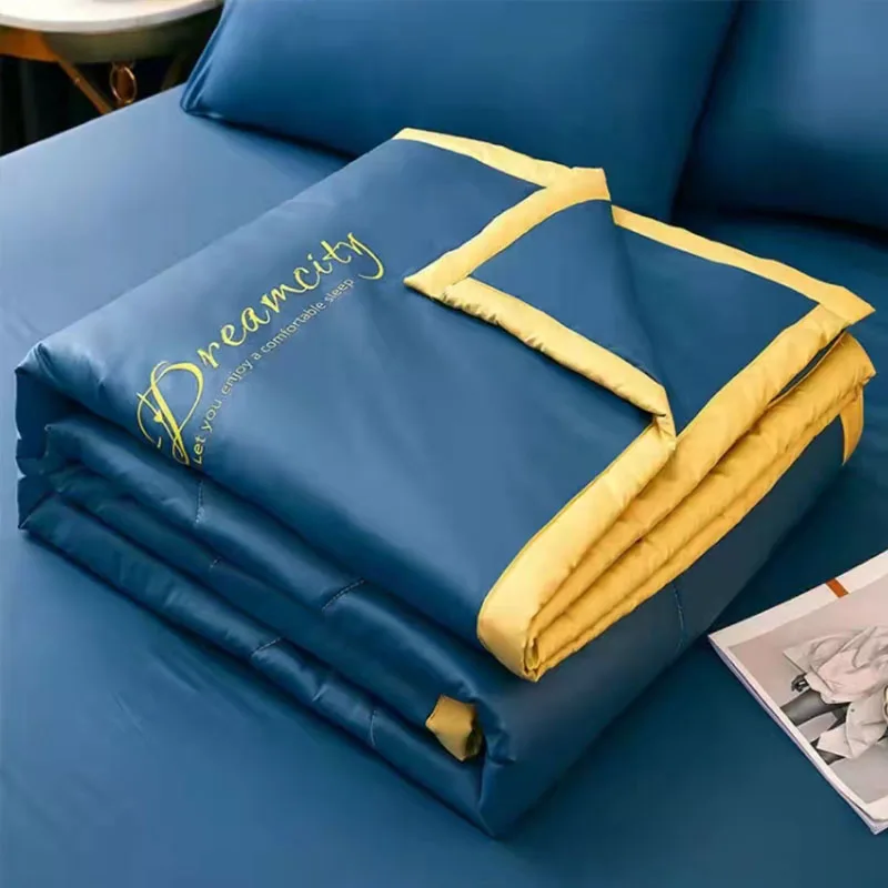 NewWashable summer ice silk air conditioning thin quilt adult kids home textiles high density luxury bedding queen king size
NewWashable summer ice silk air conditioning thin quilt adult kids home textiles high density luxury bedding queen king size