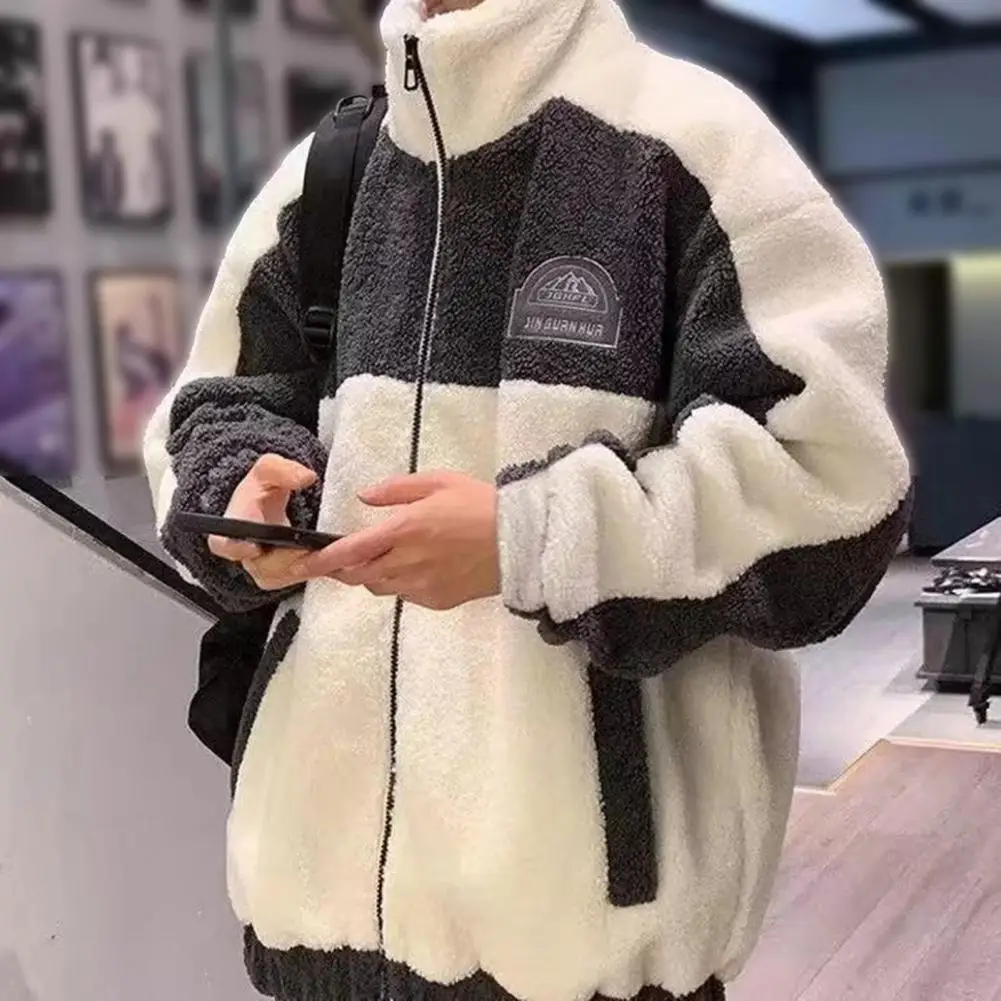 Winter Coat Long Lasting Zipper Closure Polyester Winter Autumn Fleece Lined Men Coat with Pocket Men Jacket Decorative
Winter Coat Long Lasting Zipper Closure Polyester Winter Autumn Fleece Lined Men Coat with Pocket Men Jacket Decorative