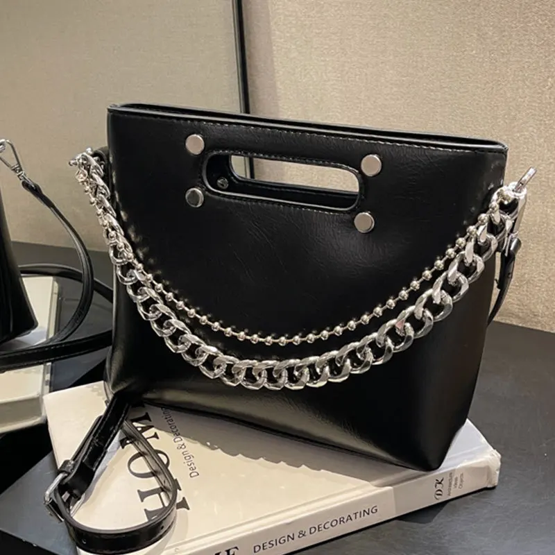 Personality Chain Small Bucket Bag Women New 2023 Pu Leather Handbag Clutch Female Casual Ladies Shoulder Pack Crossbody Bag
Personality Chain Small Bucket Bag Women New 2023 Pu Leather Handbag Clutch Female Casual Ladies Shoulder Pack Crossbody Bag