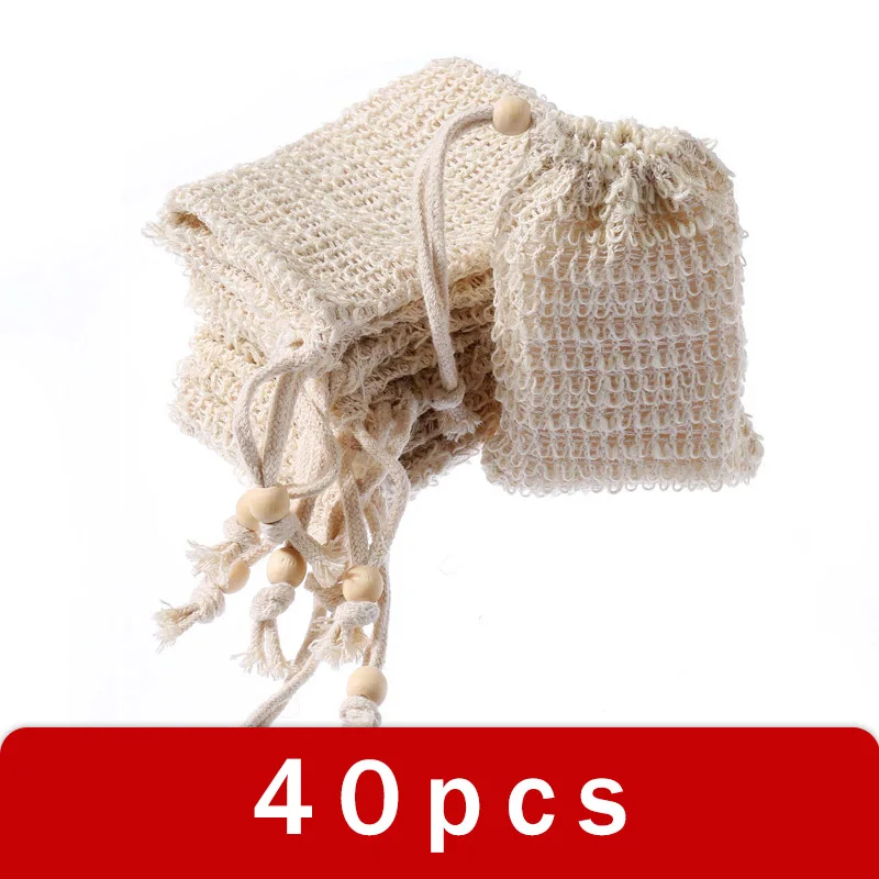 40pcs Exfoliating Soap Bag Ramie Green Plant Fiber Soap Foaming Net Shower Storage Bag with Drawstring Soap Saver Pouch Holder
40pcs Exfoliating Soap Bag Ramie Green Plant Fiber Soap Foaming Net Shower Storage Bag with Drawstring Soap Saver Pouch Holder