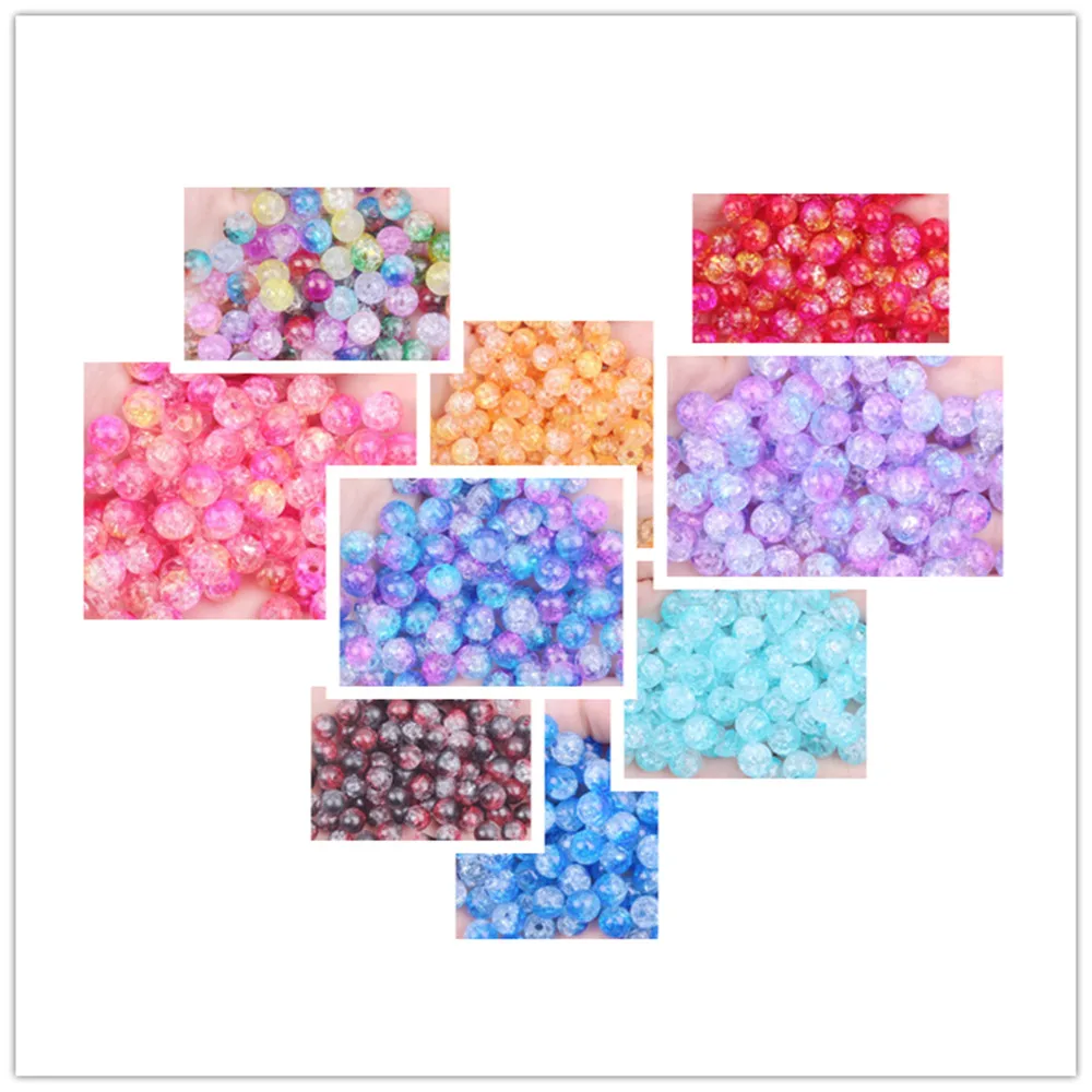 Free Shipping Resin perforated crack beads Round Crackle Crystal Glass 8-12mm Loose Cracked Beads for Jewelry Making DIY Crafts
Free Shipping Resin perforated crack beads Round Crackle Crystal Glass 8-12mm Loose Cracked Beads for Jewelry Making DIY Crafts