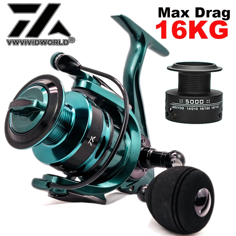 VWVIVIDWORLD Double Spool Fishing Reel 5.5:1 4.7:1 High Gear Alloy Spool Alloy Gear Metal Arm Spinning Reel Carp For Saltwater
VWVIVIDWORLD Double Spool Fishing Reel 5.5:1 4.7:1 High Gear Alloy Spool Alloy Gear Metal Arm Spinning Reel Carp For Saltwater