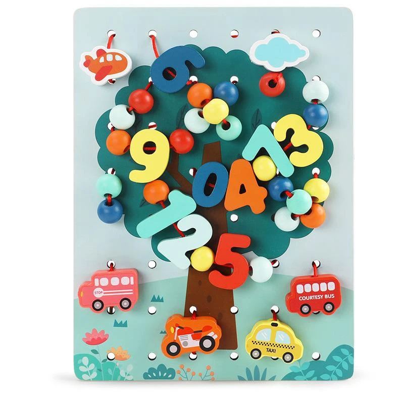 Cartoon Scenes Digital Blocks Kids Wooden Toys Cognition Stringing Threading Beads Game Educational Toys for Children
Cartoon Scenes Digital Blocks Kids Wooden Toys Cognition Stringing Threading Beads Game Educational Toys for Children