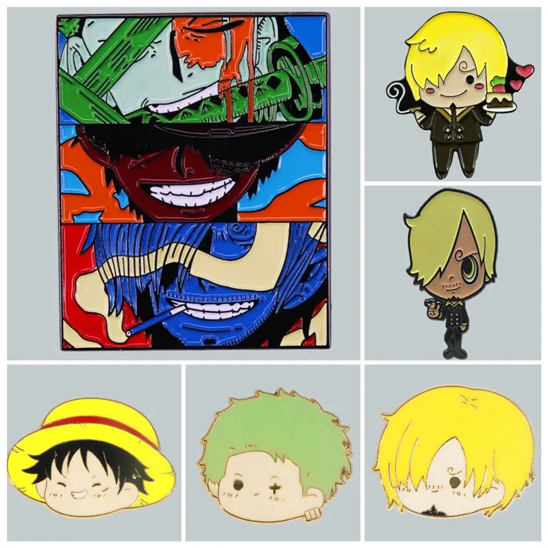 Sanji Law Enamel Brooch Pin Brooches Lapel Pins Alloy Metal Badge Exquisite Denim Jacket Jewelry Accessories Fashion Gift
Sanji Law Enamel Brooch Pin Brooches Lapel Pins Alloy Metal Badge Exquisite Denim Jacket Jewelry Accessories Fashion Gift
