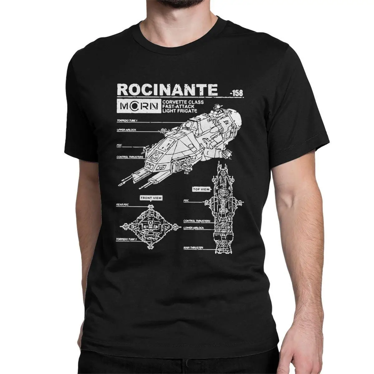 Rocinante Specs The Expanse Men's T Shirts Mcrn Fashion Tee Shirt Short Sleeve O Neck T-Shirt Pure Cotton Original Clothes
Rocinante Specs The Expanse Men's T Shirts Mcrn Fashion Tee Shirt Short Sleeve O Neck T-Shirt Pure Cotton Original Clothes