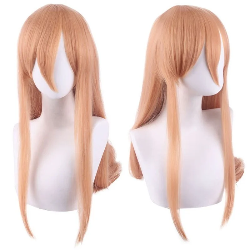 Anime Chainsaw Man Cosplay Wig Long Orange Fake Heat-resistant Fiber Hairless Wig Hat Halloween Party Props Synthetic Wig
Anime Chainsaw Man Cosplay Wig Long Orange Fake Heat-resistant Fiber Hairless Wig Hat Halloween Party Props Synthetic Wig