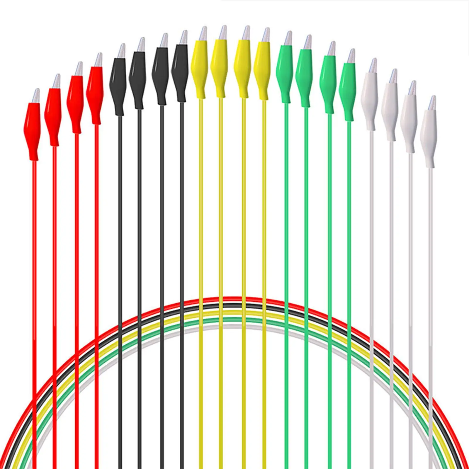 20pcs Color Alligator Clip Electric DIY Small Battery Power Cord Sheath Electric Clamp Double Head Test Clamp 40cm Test Leads
20pcs Color Alligator Clip Electric DIY Small Battery Power Cord Sheath Electric Clamp Double Head Test Clamp 40cm Test Leads