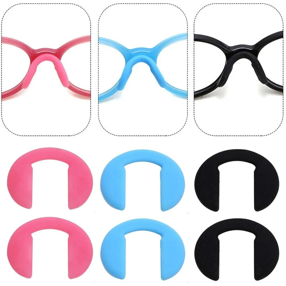 

Удобные U-образные противоскользящие прозрачные силиконовые очки с заушным крючком накладки для очков корейский носоупор для очков