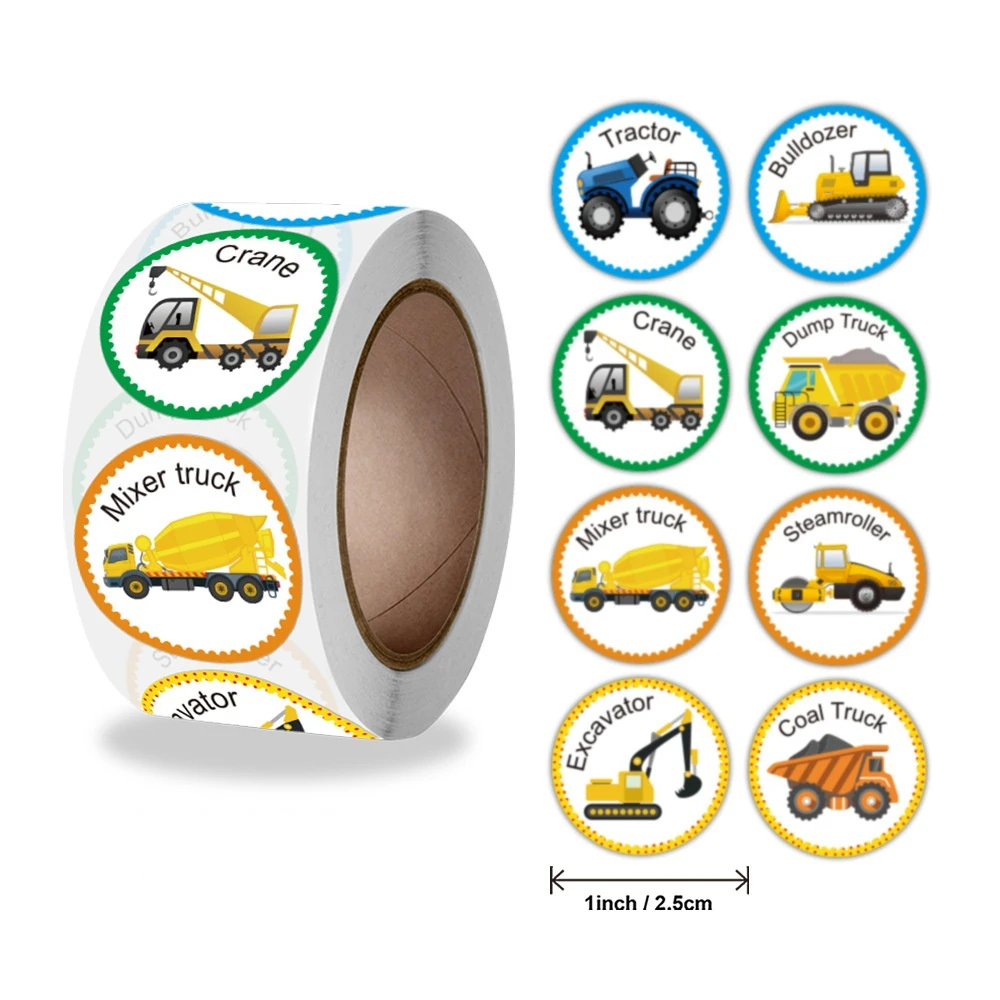 100-500pcs 1 Inch Boys Truck Transportation Round Stickers 8 Designs Each Roll Vehicle Lables Toys Stickers Boys Gift Bag Decor
100-500pcs 1 Inch Boys Truck Transportation Round Stickers 8 Designs Each Roll Vehicle Lables Toys Stickers Boys Gift Bag Decor