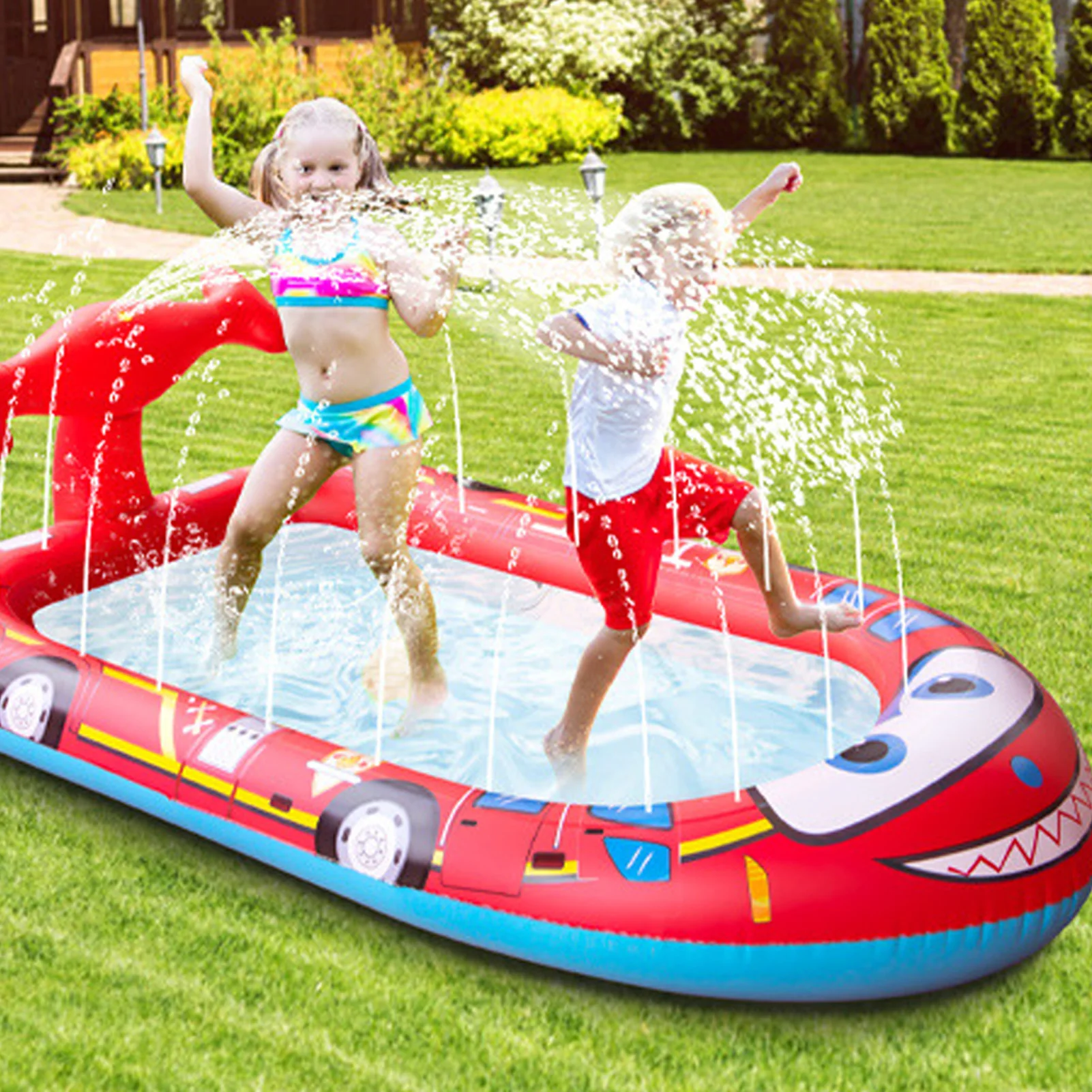Kids Sprinkler Pad Play Cooling Mat Outdoor Kids Inflatable Splash Sprinkler Pool Funny Toys Yard Water Spray Pad 180x100x54cm
Kids Sprinkler Pad Play Cooling Mat Outdoor Kids Inflatable Splash Sprinkler Pool Funny Toys Yard Water Spray Pad 180x100x54cm