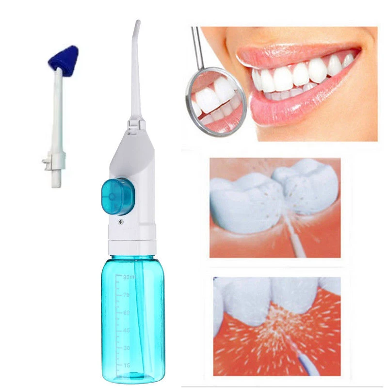 

Dual Using Irrigator Dental with Nasal Nozzle Cordless Oral Nasal Water Jet Water Flosser Manual Nose Mouth Washing Machine