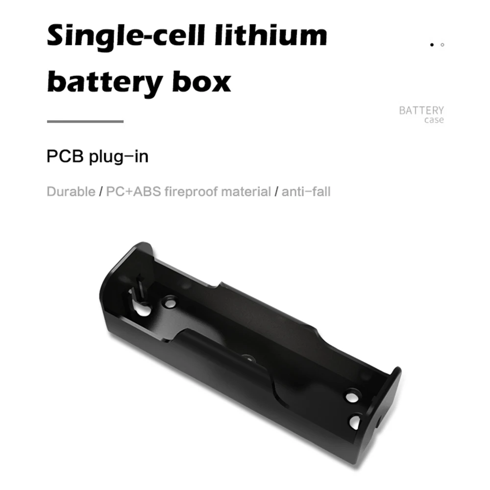 21700 1S PCB ABS Material Anti DErop Fireproof Battery Holder Portable Battery Box With Spring Holder DIY Storage Box
21700 1S PCB ABS Material Anti DErop Fireproof Battery Holder Portable Battery Box With Spring Holder DIY Storage Box