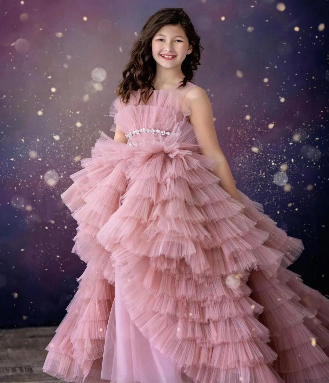 New Pretty Blush Pink Flower Girls Dresses Princess Hi Low Tiered Ruffled Fully Pleated Party Dress Pageant Gown
New Pretty Blush Pink Flower Girls Dresses Princess Hi Low Tiered Ruffled Fully Pleated Party Dress Pageant Gown