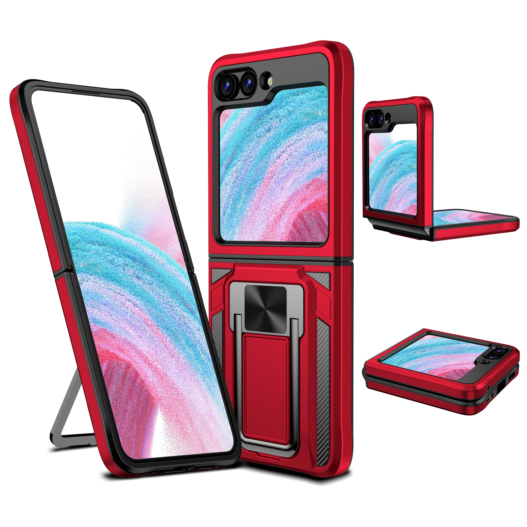For Samsung Galaxy Z Flip 5 4 3 Kickstand Bracket Case Military Protective Cover ZFlip4 ZFlip5 Matte Holder Armor PC Hard Shell
For Samsung Galaxy Z Flip 5 4 3 Kickstand Bracket Case Military Protective Cover ZFlip4 ZFlip5 Matte Holder Armor PC Hard Shell
