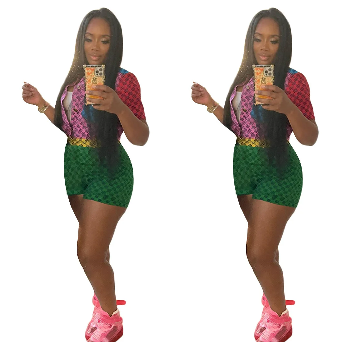 Bodysuits Summer Rompers for Women Patchwork Color Plaid Print Sexy Short Sleeve Jumpsuit New Club Slim Girls One Piece Jumpsuit
Bodysuits Summer Rompers for Women Patchwork Color Plaid Print Sexy Short Sleeve Jumpsuit New Club Slim Girls One Piece Jumpsuit