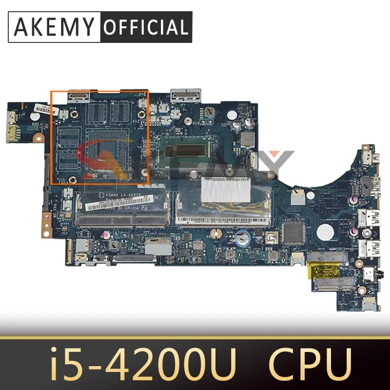 Akemy laptop Motherboard For ACER Aspire R7-572 Intel Core i5-4200U Mainboard LA-A021P SR170 DDR3
Akemy laptop Motherboard For ACER Aspire R7-572 Intel Core i5-4200U Mainboard LA-A021P SR170 DDR3