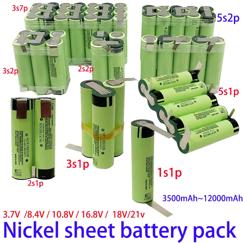 2s1p 1s3p 3s2p 4s2p 5s2p 8.4V 3.7V 10.8V 16.8V 18V MJ1 Batterij 18650 3500 Mah / 7000mAh Voor Schroevendraaier
2s1p 1s3p 3s2p 4s2p 5s2p 8.4V 3.7V 10.8V 16.8V 18V MJ1 Batterij 18650 3500 Mah / 7000mAh Voor Schroevendraaier