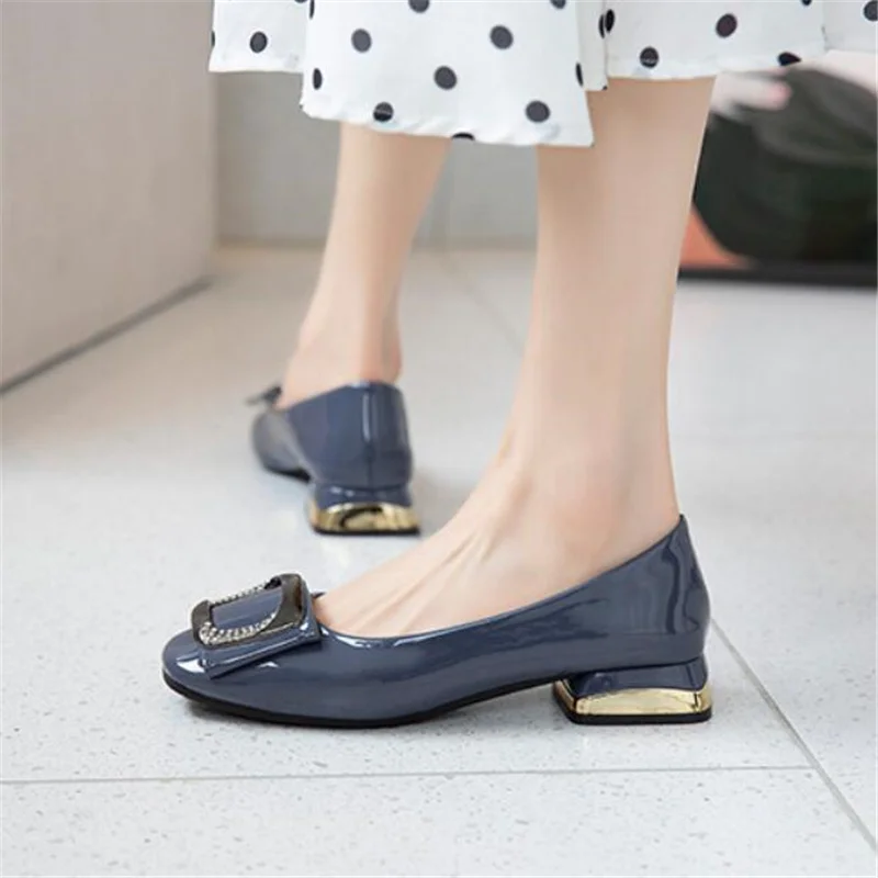 High Heels New Shoes for Women Solid Color Light Shallow Woman Pumps Square Head Low Heel Ladies Slip-on Loafers Fashion Tacones 
High Heels New Shoes for Women Solid Color Light Shallow Woman Pumps Square Head Low Heel Ladies Slip-on Loafers Fashion Tacones