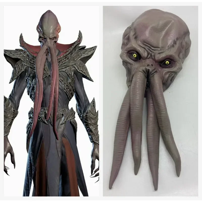 Косплей Осьминоги Монстр Маска Игра Baldur Gate 3 Lllithid Mind Flayer Squiddy Маски Вечеринка