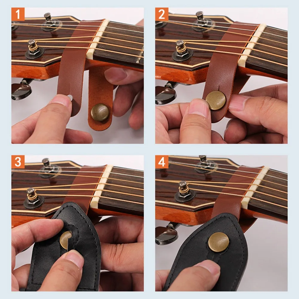 Guitar/Bass/ Ukulele Guitar Strap Button Leather Strap Black Five-Point Star For Acoustic / Folk / Classic Guitar
Guitar/Bass/ Ukulele Guitar Strap Button Leather Strap Black Five-Point Star For Acoustic / Folk / Classic Guitar