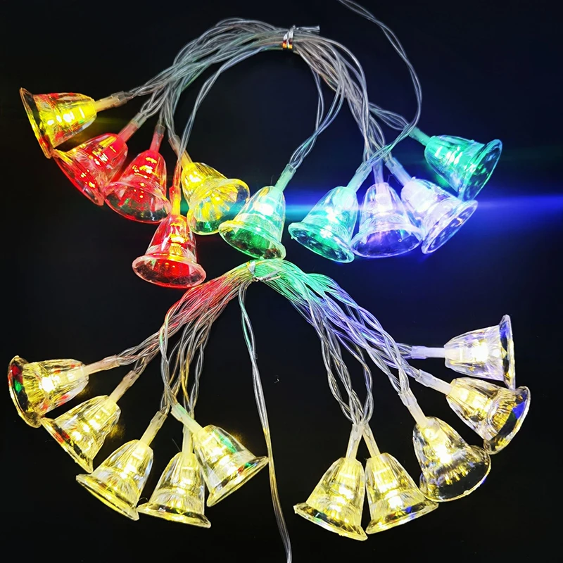 Christmas Bell Pendant Decorative Lights String Indoor And Outdoor Lawn Layout Decoration Color Battery Box Small Bell Lights
Christmas Bell Pendant Decorative Lights String Indoor And Outdoor Lawn Layout Decoration Color Battery Box Small Bell Lights
