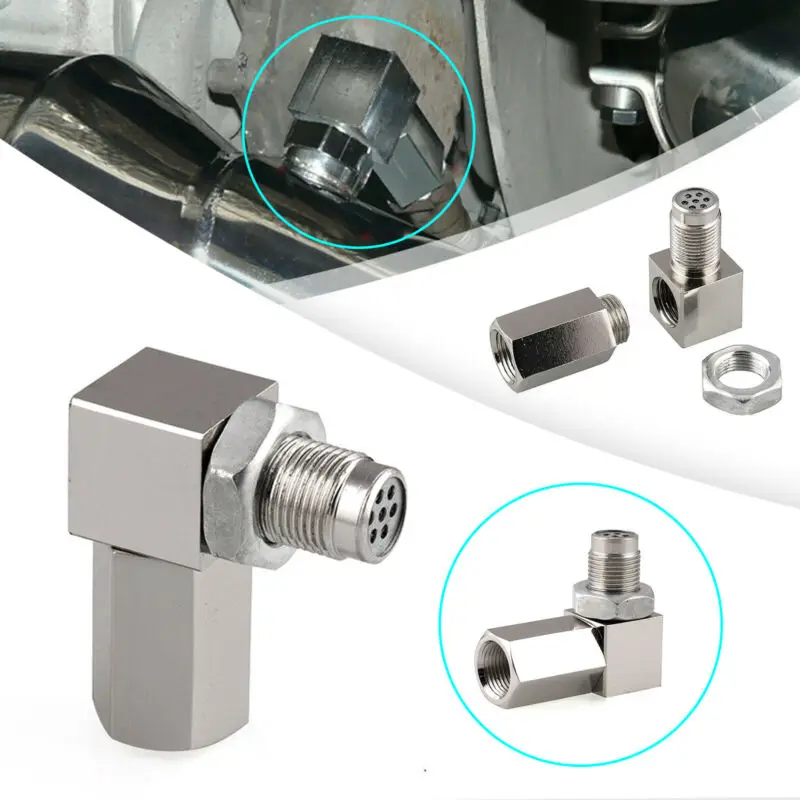 90 Degree O2 Sensor Spacer Adapter Engine Light CEL Check Bung Mini Catalytic Converter Connector Solid Universal
90 Degree O2 Sensor Spacer Adapter Engine Light CEL Check Bung Mini Catalytic Converter Connector Solid Universal