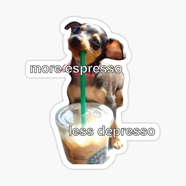 More Espresso Less Depresso 5PCS Stickers for Anime Luggage Bumper Cartoon Background Funny Living Room Decor Wall Stickers
More Espresso Less Depresso 5PCS Stickers for Anime Luggage Bumper Cartoon Background Funny Living Room Decor Wall Stickers