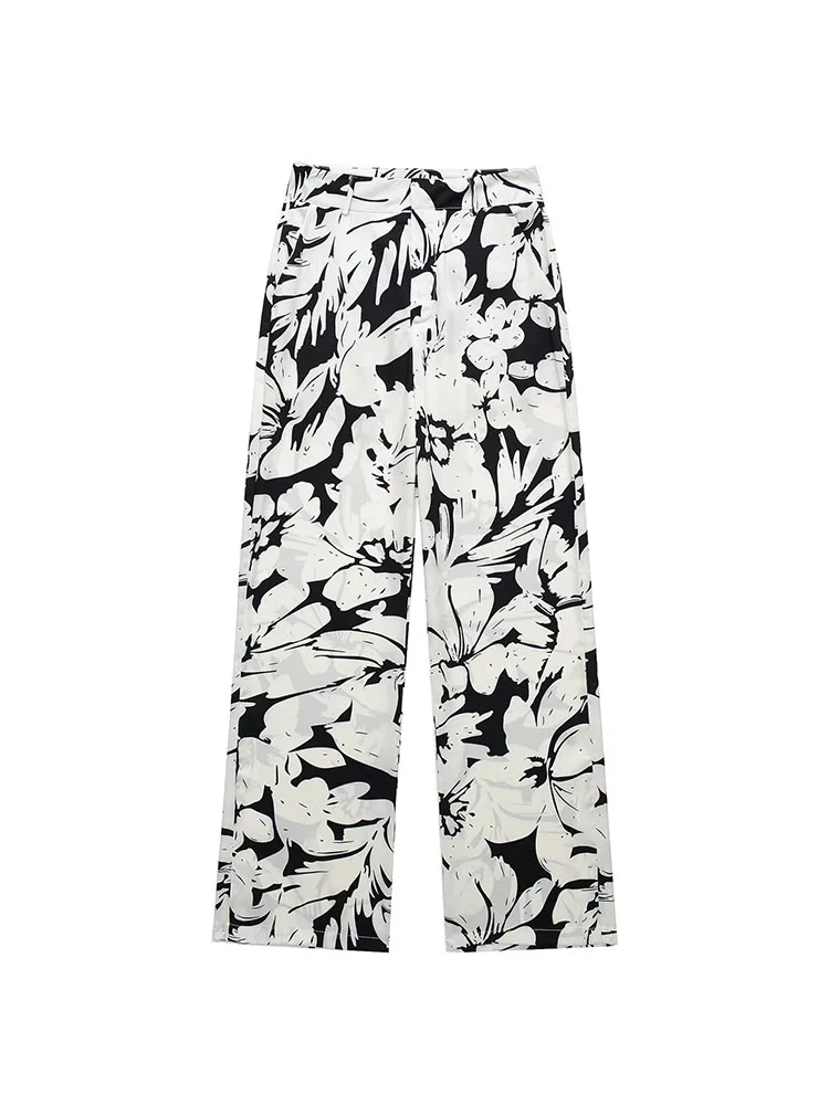 Женские брюки с тропическим принтом PB & ZA, винтажные брюки с высокой талией и нейтральным эффектом, 7647257, 2022
Женские брюки с тропическим принтом PB & ZA, винтажные брюки с высокой талией и нейтральным эффектом, 7647257, 2022