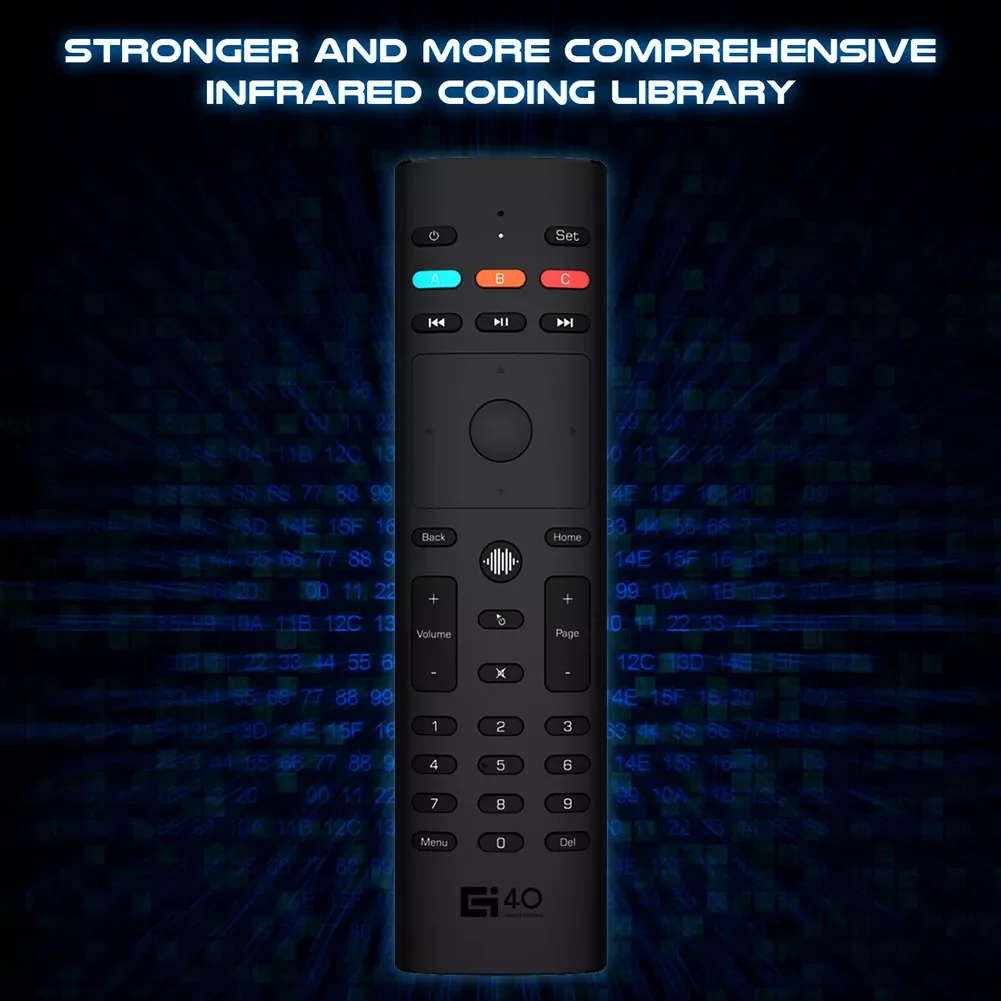 G40S Electronic Smart Home Accessories 2.4G Wireless Air Mouse 34 Keys 6-Axis Gyro Voice Remote Control for PC STB
G40S Electronic Smart Home Accessories 2.4G Wireless Air Mouse 34 Keys 6-Axis Gyro Voice Remote Control for PC STB