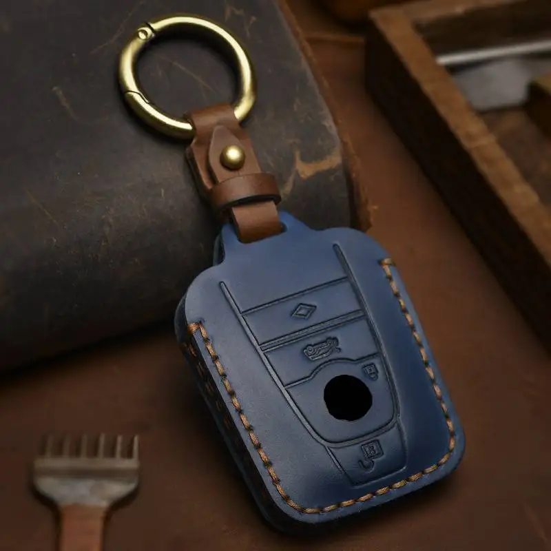 Luxury Leather Car Key Case Cover Fob Accessories for BMW Series 3 5 7 I3 I8 320li 520Li 730 740 Keychain Holder Keyring Shell
Luxury Leather Car Key Case Cover Fob Accessories for BMW Series 3 5 7 I3 I8 320li 520Li 730 740 Keychain Holder Keyring Shell