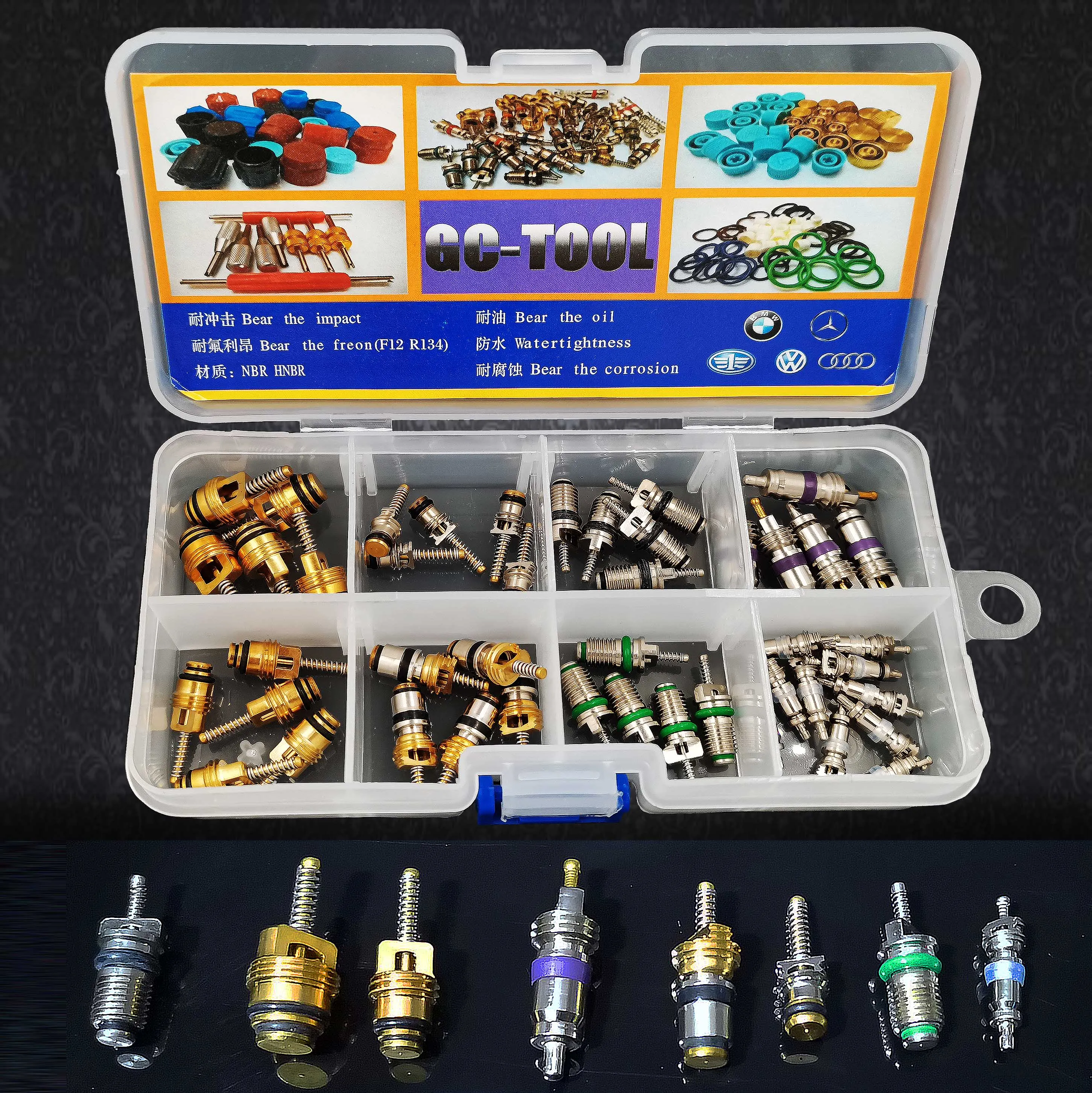 Автомобильный A/C R134a R12 комплект сердечников клапана для Mercedes-Benz BMW Audi Volkswagen Sagitar Citroen Volvo Buick Jeep Toyota Honda Subaru
Автомобильный A/C R134a R12 комплект сердечников клапана для Mercedes-Benz BMW Audi Volkswagen Sagitar Citroen Volvo Buick Jeep Toyota Honda Subaru
