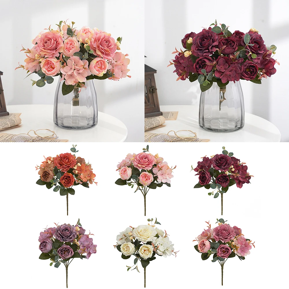 Home Artificial Flower Wedding Decor Decoration Garden Hydrangea Outdoor Silk Artificial Bouquet Bunch Flowers
Home Artificial Flower Wedding Decor Decoration Garden Hydrangea Outdoor Silk Artificial Bouquet Bunch Flowers