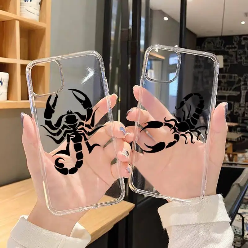 Scorpion animal Phone Case Transparent soft For iphone 11 13 12 14 x xs xr pro max mini plus
Scorpion animal Phone Case Transparent soft For iphone 11 13 12 14 x xs xr pro max mini plus