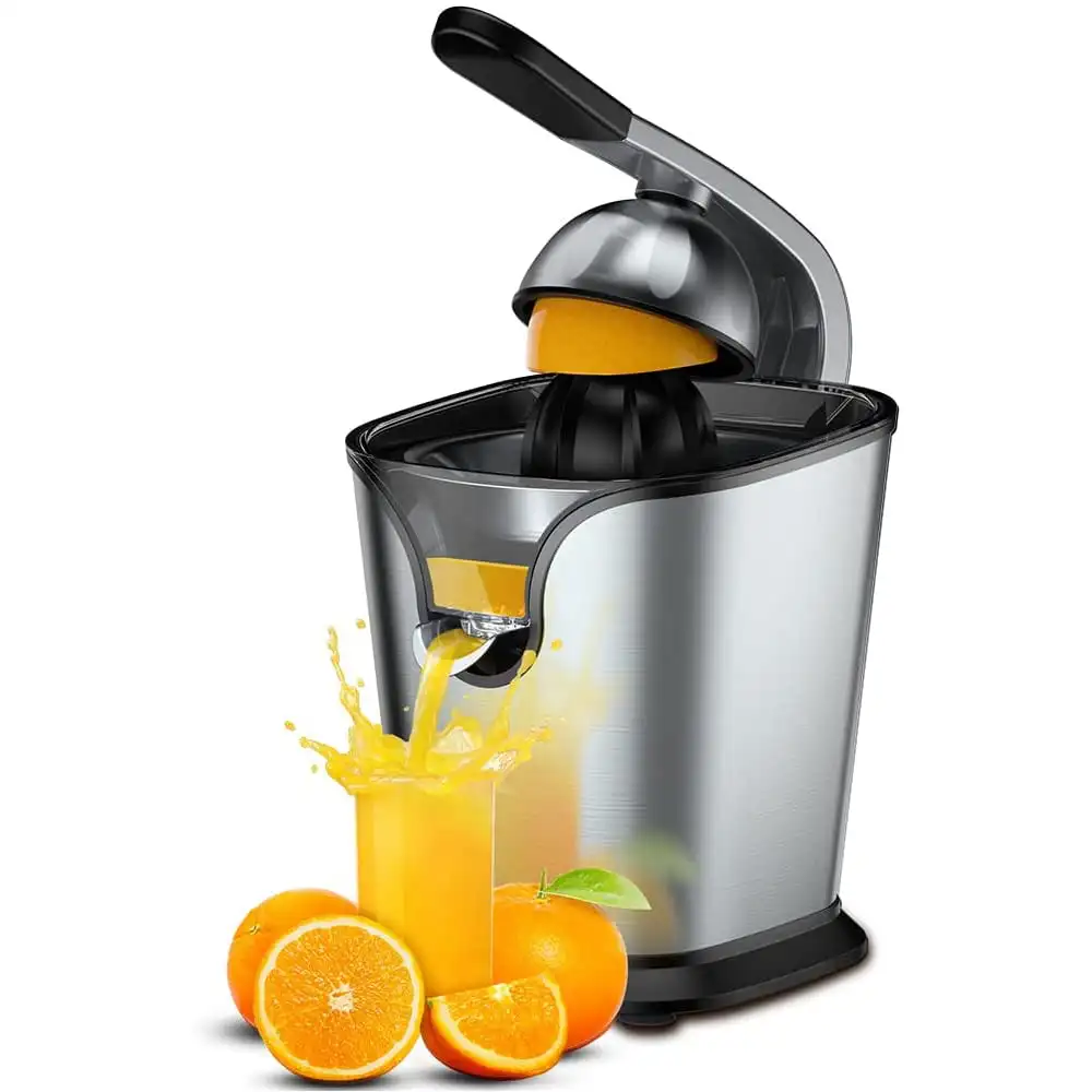 Citrus Juicer for Orange Lemon Lime Grapefruit Juice, 150W Squeezer with Soft Rubber Grip, Stainless Steel Filter and Anti-drip
Citrus Juicer for Orange Lemon Lime Grapefruit Juice, 150W Squeezer with Soft Rubber Grip, Stainless Steel Filter and Anti-drip