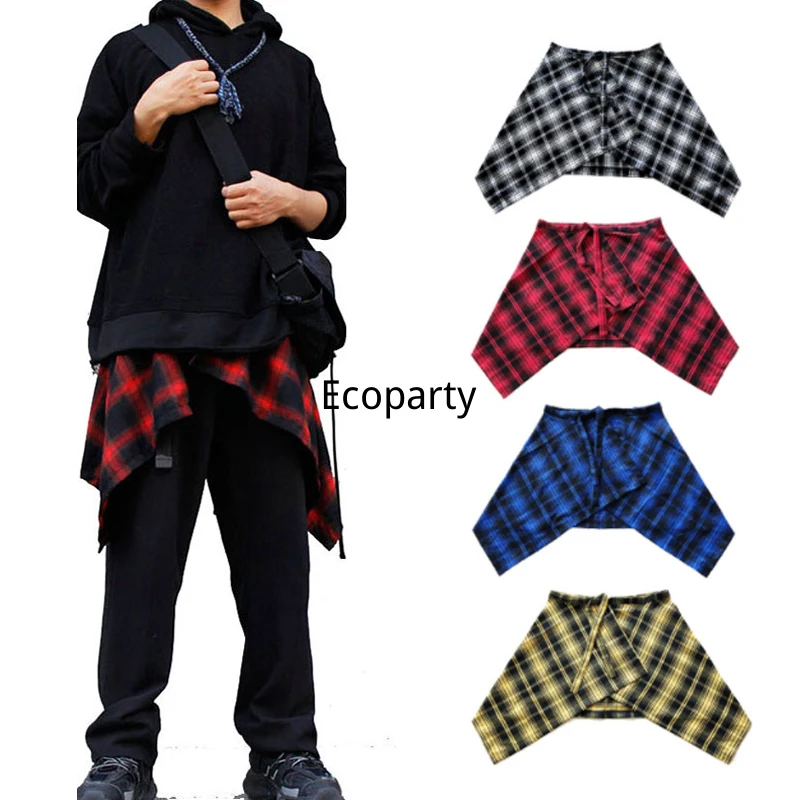 New Korea Hip Hop Fashion Hip Hop Irregular Lacing Skirts For Women Men Plaid Fake Two Superimposition Dress Up Youth Streetwear
New Korea Hip Hop Fashion Hip Hop Irregular Lacing Skirts For Women Men Plaid Fake Two Superimposition Dress Up Youth Streetwear