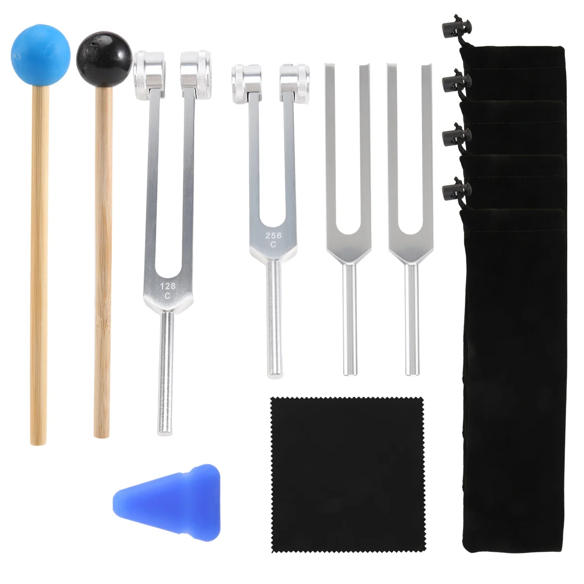 4 Pack Tuning Fork Set(128 Hz,256 Hz,512 Hz,528 Hz)with Tuning Fork Hammer for Sound Healing Sound Vibration Tools
4 Pack Tuning Fork Set(128 Hz,256 Hz,512 Hz,528 Hz)with Tuning Fork Hammer for Sound Healing Sound Vibration Tools