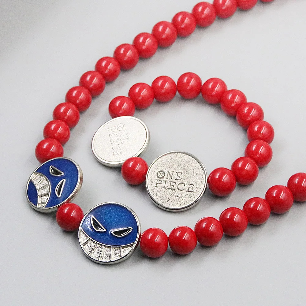 Bandai One Piece Fire Fist Ace Red Bead Bracelet Badge Pendant Earring Necklace Anime Cosplay Props Peripherals Jewelry Gifts
Bandai One Piece Fire Fist Ace Red Bead Bracelet Badge Pendant Earring Necklace Anime Cosplay Props Peripherals Jewelry Gifts